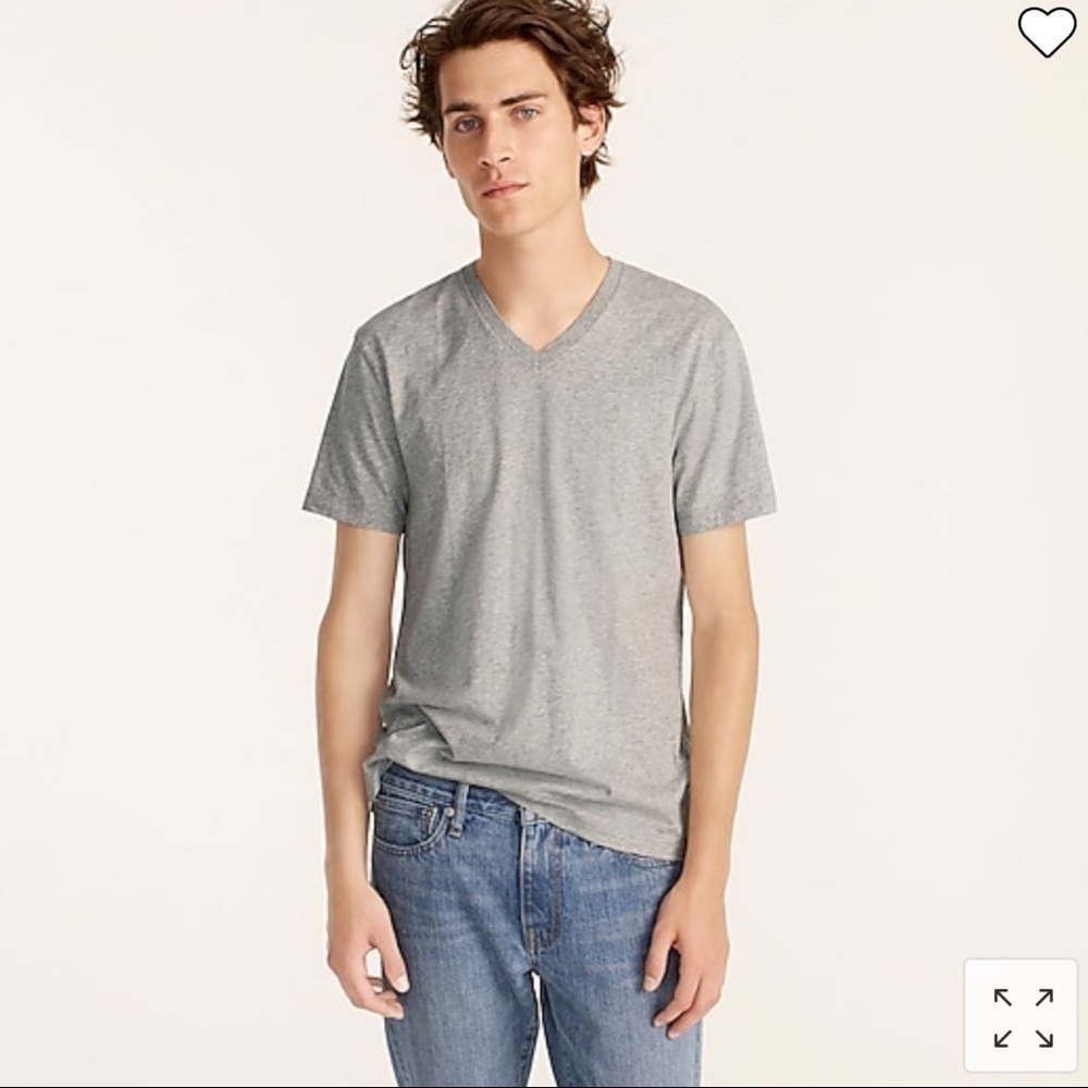 J. Crew Mercantile Broken In Knit Goods V-Neck Slim Short Sleeve T-Shirt Tee M